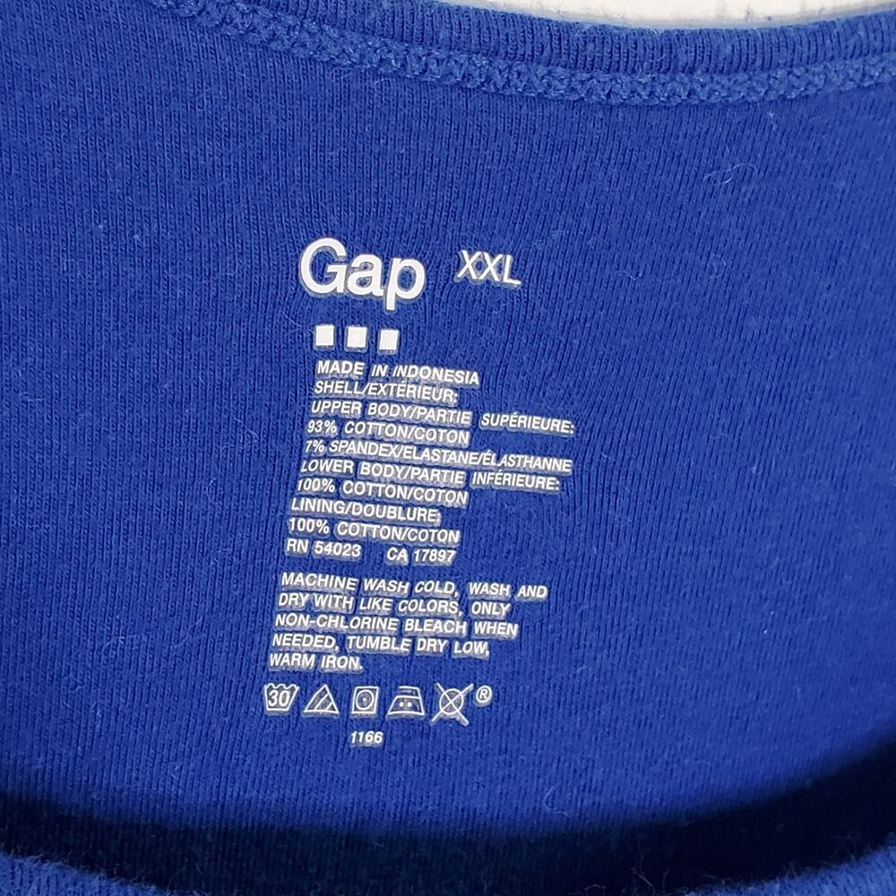 Gap Brand Blue & White lined midi tank dress Size XXL - Picture 6 of 7